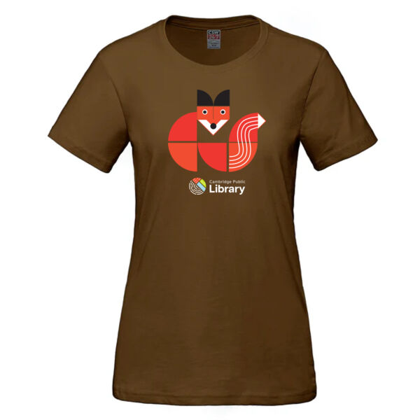Version 1 - LADIES Fox Tangram Cotton T-Shirt Thumbnail