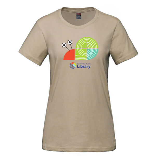 Version 1 - LADIES Snail Tangram Cotton T-Shirt Thumbnail