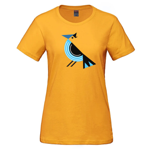 Version 2 - LADIES Blue Jay Tangram Cotton T-Shirt Thumbnail
