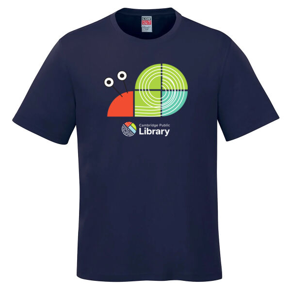 Version 1 - ADULT Snail Tangram Cotton T-Shirt Thumbnail