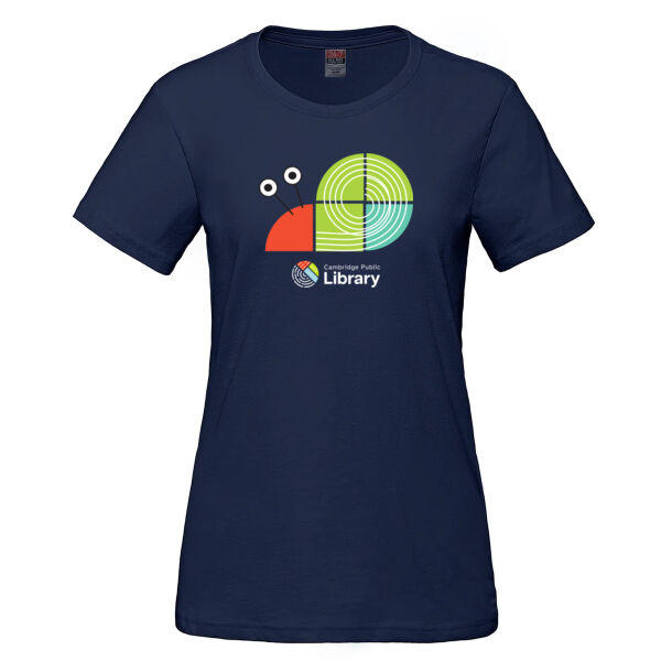 Version 1 - LADIES Snail Tangram Cotton T-Shirt Thumbnail