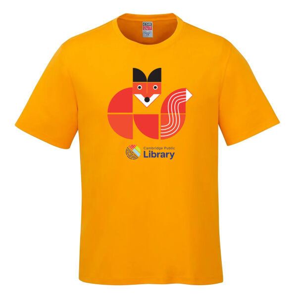 Version 1 - ADULT Fox Tangram Cotton T-Shirt Thumbnail