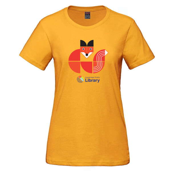 Version 1 - LADIES Fox Tangram Cotton T-Shirt Thumbnail