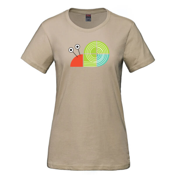 Version 2 - LADIES Blue Jay Tangram Cotton T-Shirt Thumbnail